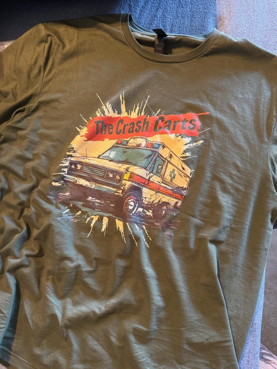 The Crash Carts T-Shirt — Olive