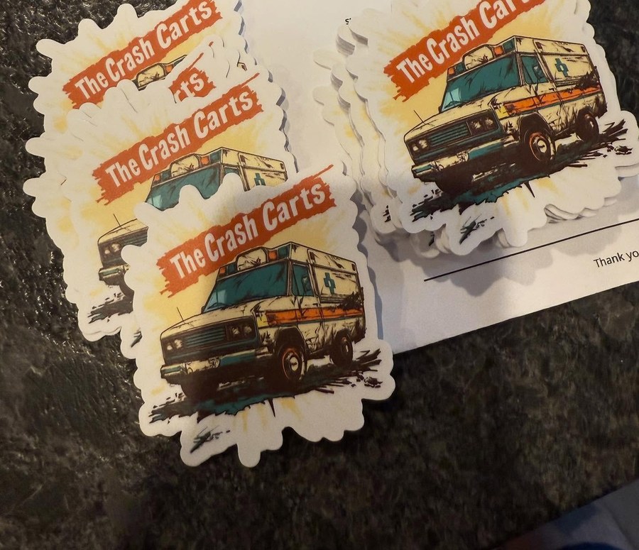The Crash Carts Die-Cut Sticker